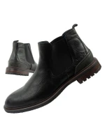 Wrangler Randy pánské boty sable boty elegantní módní slip-on černé