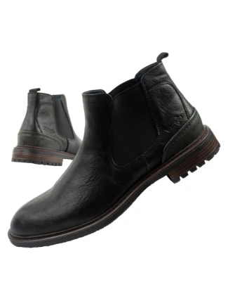 Wrangler Randy pánské boty sable boty elegantní módní slip-on černé