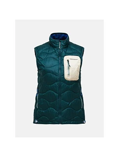 Dámská vesta PEAK PERFORMANCE W Helium Utility Down Vest, zelená barva