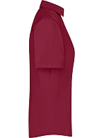 Daiber JN 643 Popelínová business halenka s krátkým rukávem 02.0643 wine Daiber JN 643 Popelínová business halenka s krátkým rukávem 02.0643 wine
