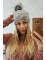 Fleecová čepice Ela K242 světle šedá Fleecová čepice Ela K242 světle šedá