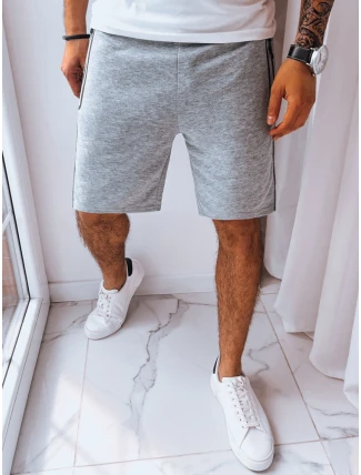 FashionStreet pánské světle šedé teplákové kraťasy SX2217
