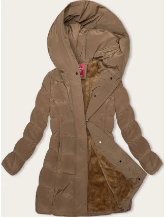 Hnědá zimní bunda s kapucí (2M-023) Hnědá zimní bunda s kapucí (2M-023)
