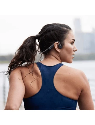 Shokz OpenMove USB-C šedá bezdrátová sluchátka s kostmi