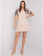 Šaty LC SK 22K 3018.45P béžová Šaty LC SK 22K 3018.45P béžová