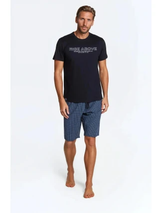 Dojo pyžamo 38883-99X Černá a tmavě modrá - Henderson Dojo pyžamo 38883-99X Černá a tmavě modrá - Henderson