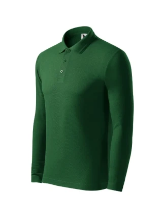 Pique Polo LS polokošile pánská lahvově zelená Pique Polo LS polokošile pánská lahvově zelená