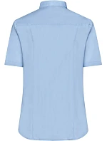 Daiber JN 683 Mikro keprová halenka s krátkým rukávem 02.0683 light blue Daiber JN 683 Mikro keprová halenka s krátkým rukávem 02.0683 light blue