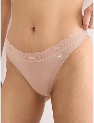 Tanga sloggi GO Blush String 2P tělové Cameo Brown - SLOGGI Tanga sloggi GO Blush String 2P tělové Cameo Brown - SLOGGI