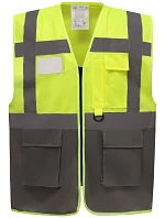 Yoko HVW 801 Hi-Vis multifunkční vesta 79.W801 hi vis yellow/grey Yoko HVW 801 Hi-Vis multifunkční vesta 79.W801 hi vis yellow/grey