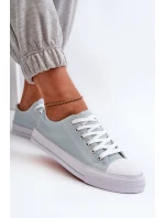 Dámské látkové klasické nízké tenisky máta Lennabella