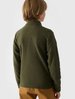 Klučičí Fleecová Mikina S Límcem 4F Khaki 4FJWMM00TFLEM245-36S