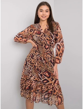 Šaty EM SK 2910 4.97 světle hnědá Šaty EM SK 2910 4.97 světle hnědá