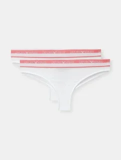 Dámské kalhotky 2Pack 163337 4R227 00010 bílé - Emporio Armani