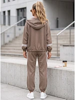 Dámská tepláková souprava s kapucí a pruhy Fango FashionStreet AY1217 Dámská tepláková souprava s kapucí a pruhy Fango FashionStreet AY1217