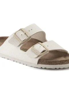 Žabky Birkenstock Arizona Vegan Women Textile Narrow Eggshell pro úzkou nohu vegan (1022679)