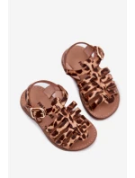 Dětské Sandály Dívčí Z Eko Kůže Leopard Mariana Dětské Sandály Dívčí Z Eko Kůže Leopard Mariana