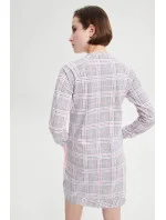 Dámská noční košile s dlouhým rukávem 19166 růžové - Vamp