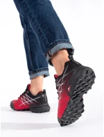 Komfortní trekingové boty dámské červené Komfortní trekingové boty dámské červené