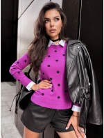 Dámský svetr ATHENA purple FashionStreet MY2055