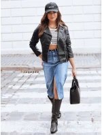 GLIMMERS dámská kožená bunda ramones černá FashionStreet TY3959