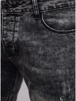 Pánské černé džínové kalhoty FashionStreet UX4246