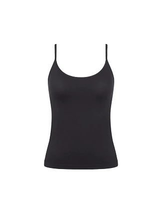 Dámské tílko GO Sense Spaghetti Top - BLACK - černé 0004 - SLOGGI Dámské tílko GO Sense Spaghetti Top - BLACK - černé 0004 - SLOGGI