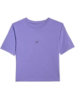Dámské tričko 4F F2971 fialové 4FWAW25TTSHF2971 51S