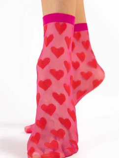 Fiore Beso 20 DEN G1181 barva: červená/magenta