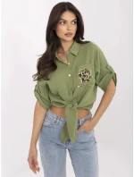 Košile DHJ KS 8595 1.66 khaki