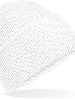 Beechfield B 385R Pletená čepice s manžetou "Recycled" 53.385R white