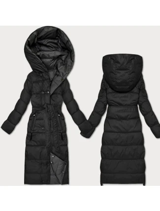 Černo-grafitová oboustranná zimní bunda (M2-6519-1+27) - Goodlooking