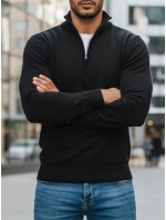 Pánský černý svetr FashionStreet WX1894