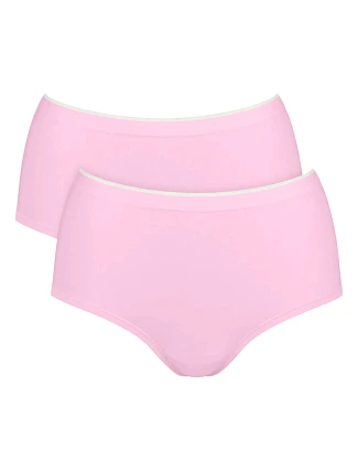 Dámské kalhotky GO Sense Highwaist 2P - PINK - růžové 1588 - SLOGGI