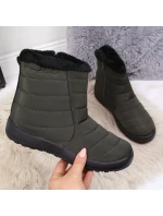 Nepromokavé sněhové boty na zip NEWS W EVE181D khaki Nepromokavé sněhové boty na zip NEWS W EVE181D khaki