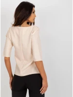 Dámská halenka LK BZ 506609.77 Béžová - FPrice Dámská halenka LK BZ 506609.77 Béžová - FPrice