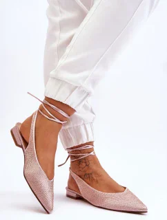 Baleríny na šněrování model 178020 Step in style