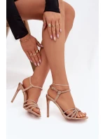 Sandály na podpatku model 222733 Step in style Sandály na podpatku model 222733 Step in style