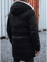Pánská zimní bunda parka s kapucí černá FashionStreet TX4933