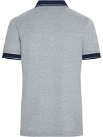 Daiber JN 706 Pánské žerzejové melírované polo 02.0706 grey heather/navy Daiber JN 706 Pánské žerzejové melírované polo 02.0706 grey heather/navy