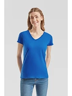 Fruit of the Loom Lady-Fit Valueweight V-Neck T Dámské tričko s výstřihem do V 16.1398 white Fruit of the Loom Lady-Fit Valueweight V-Neck T Dámské tričko s výstřihem do V 16.1398 white