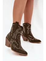 Zateplené Dámské Botky Kováře Se Zdobením Tmavě Zelené Lelira Zateplené Dámské Botky Kováře Se Zdobením Tmavě Zelené Lelira