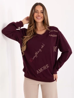 RV BL mikina A968.00 bordó