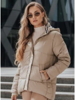 Dámská prošívaná bunda HIMES béžová FashionStreet TY4243