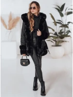 CITYGLANCE dámská zimní bunda s umělou kožešinou černá FashionStreet TY5045 CITYGLANCE dámská zimní bunda s umělou kožešinou černá FashionStreet TY5045