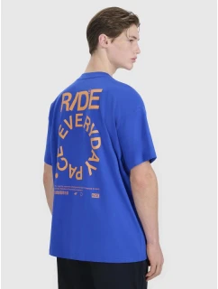 Pánské tričko oversize s potiskem 4F 4FWSS25TTSHM1979-36S