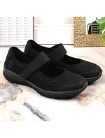 Pohodlná ažurová polobotka Rieker W RKR575 černá