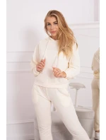 Tepláková souprava s kapucí ecru Tepláková souprava s kapucí ecru