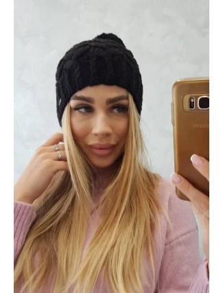 Fleecová čepice Waleria K307 černá