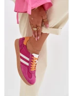 Kožené Dámské Tenisky LR61-7059 Fuchsiová